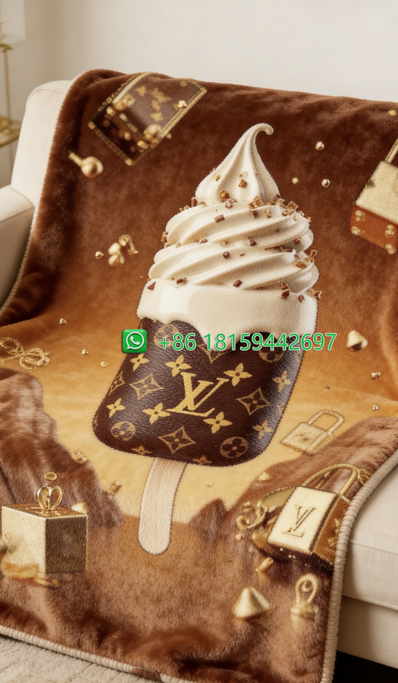 Louis Vuitton Throw Blankets